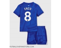 Chelsea Enzo Fernandez #8 Domáci Detský futbalový dres 2025-26 Krátky Rukáv (+ trenírky)